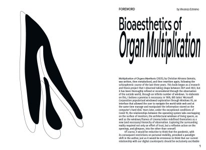 Multiplication of Organs (Manifesto)