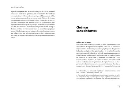 Le Cinéma sans le film