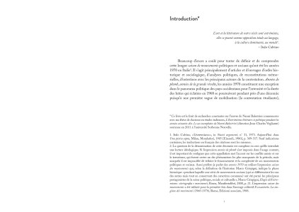 L'extrémisme littéraire et politique