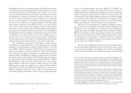 L'extrémisme littéraire et politique