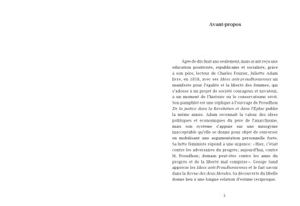 Une féministe contre Proudhon