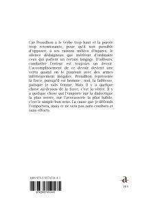 Une féministe contre Proudhon