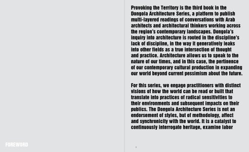 Provoking the Territory