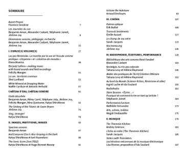 Les Cahiers du son 2025