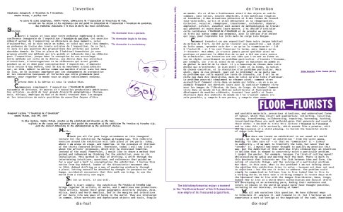 L'Invention du quotidien