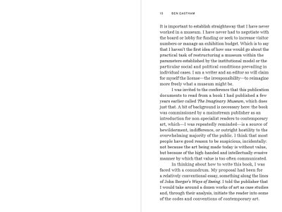 The Institution and Its Intentions