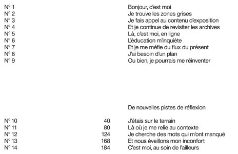 Le musée ne suffit pas (No. 10–14)