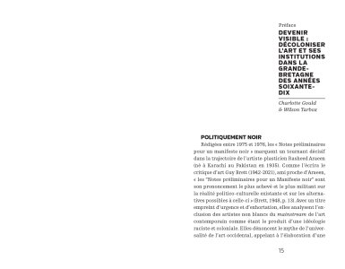 Notes préliminaires pour un manifeste noir