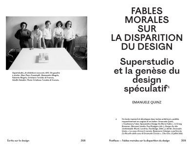 Écrits sur le design