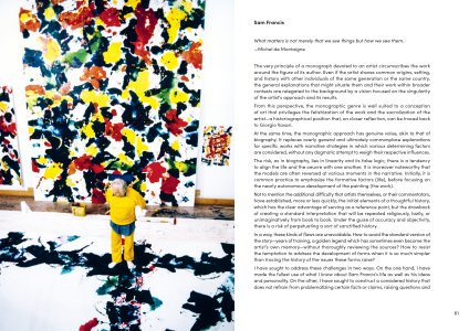 Sam Francis and Yves Michaud in Dialogue