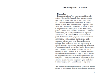 Une poétique de la radicalité