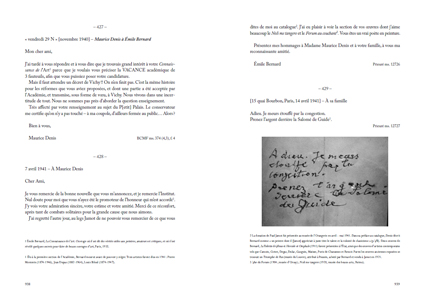 Les lettres d'un artiste (1884-1941)