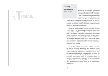 Faire art comme on fait société