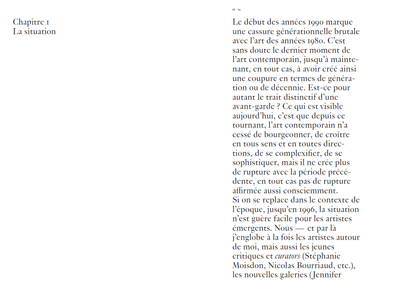 Une avant-garde sans avant-garde