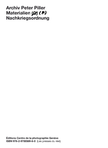 Peter Piller - Materialien (F) - Nachkriegsordnung