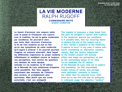 13e Biennale d'art contemporain de Lyon