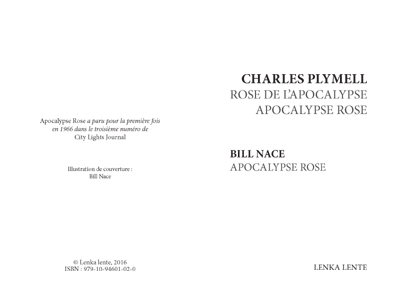 Apocalypse Rose (+ CD)