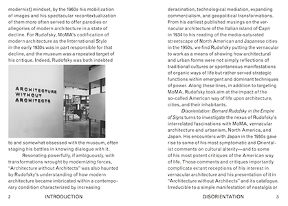 Disorientation – Bernard Rudofsky in the Empire of Signs