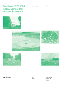Sonsbeek - A New Standard for Outdoor Exhibitions – 1971-1986 (DVD)