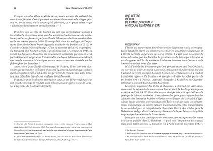 Cahiers Charles Fourier