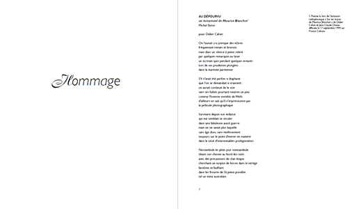 Cahiers Maurice Blanchot