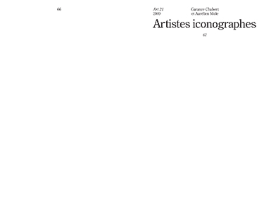 Les artistes iconographes