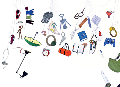 At home she's a tourist