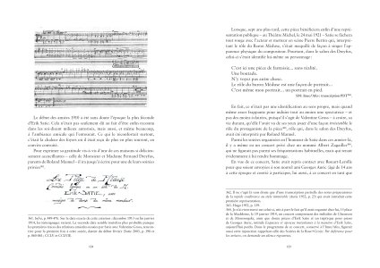 Erik Satie en notes et en mots