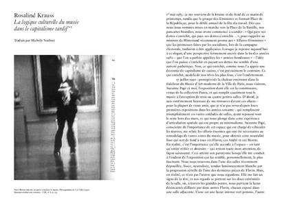 Une anthologie de la revue Texte zur Kunst de 1990 à 1998