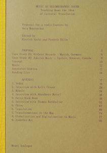 Ania Mauruschat - Music as Seismographic Sound - Tracking Down the Idea of Cultural Translation