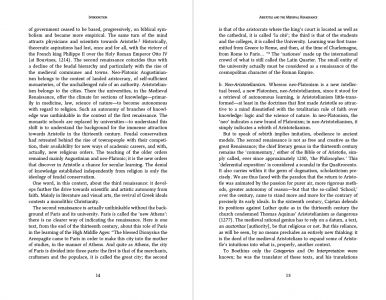 Neo-Aristotelianism and the Medieval Renaissance