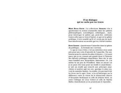 L'anarchie – pour ainsi dire