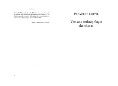 La vie sociale des choses