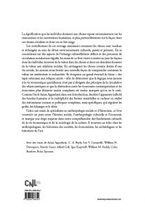 La vie sociale des choses