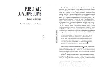 Le Comportement des Choses