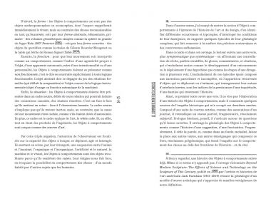 Le Comportement des Choses