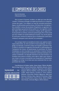 Le Comportement des Choses