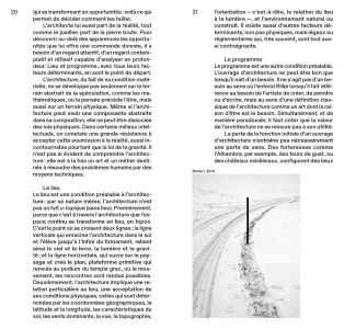La théorie du diamant et le projet d’architecture