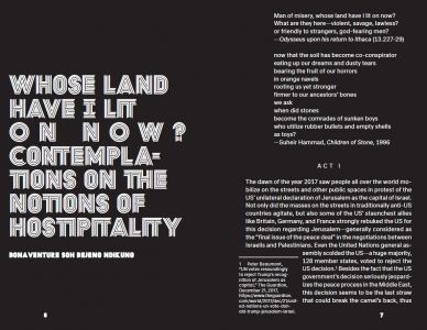 Whose Land Have I Lit on Now?