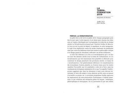 La Terraformation 2019