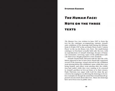 The Human Face and Other Writings on His Drawings