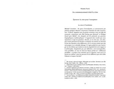 Philosophies singulières