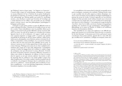 Lire l'œuvre d'Aby Warburg à la lumière de ses Fragments sur l'expression
