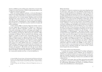 Lire l'œuvre d'Aby Warburg à la lumière de ses Fragments sur l'expression