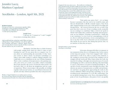 Une exposition mise en scène (carnet d'entretiens + libretto)