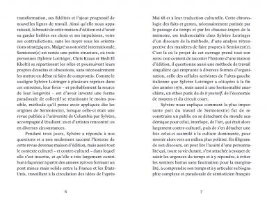 Ce que Sylvère Lotringer n'écrivait pas