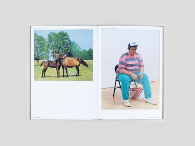 “Big paintings by me with small paintings by others”