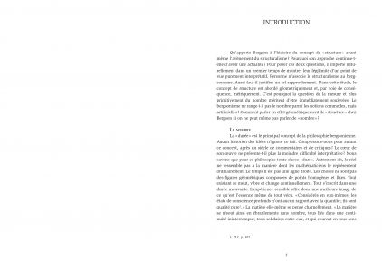 Bergson structuraliste