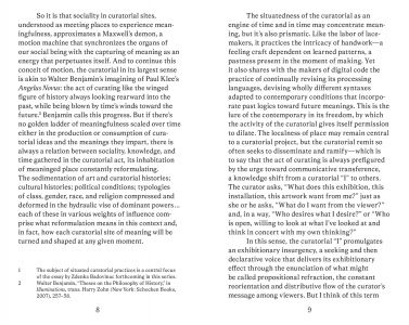 Curating the Complex & The Open Strike