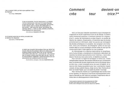 Comment devient-on créateur∙trice ?